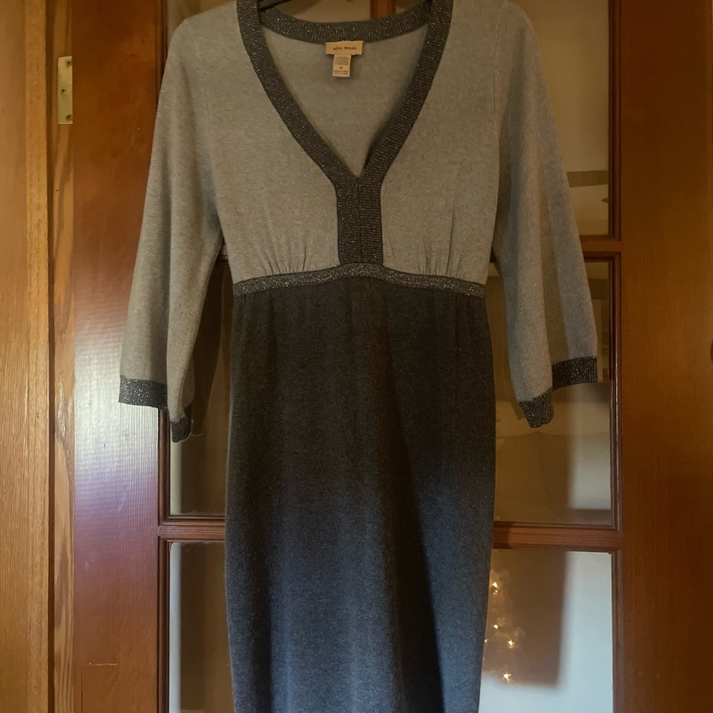 Ella Moss Gray and Black Knit Dress or Long top